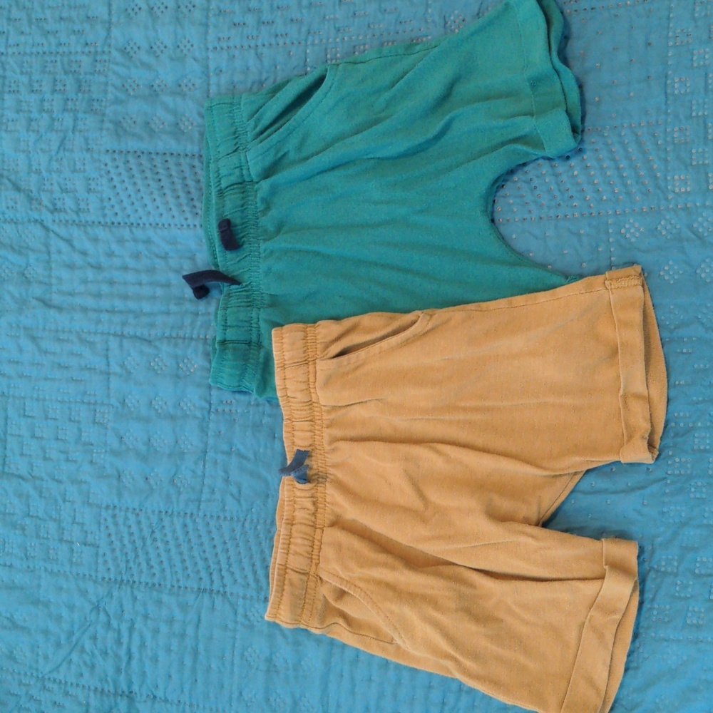 Two pairs Cat and Jack boys drawstring shorts